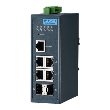 Advantech - 4GE + 2SFP Managed Ethernet Switch