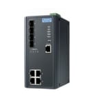 Advantech - Switch 4GE + 4G, LAN Manageable,Température étendue