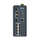 Advantech - Switch administrable 8 ports FE + 2 ports combo Cuivre/SFP + T° étendue