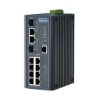 Advantech - Switch administrable 8 ports FE PoE + 2 ports combo Cuivre/SFP + T° étendue