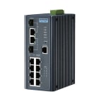 Advantech - Switch 8GE PoE et 2G, LAN Combo Manageable,IEEE802.3af / at, 24 ~ 48VDC