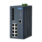 Advantech - Switch administrable 8 ports FE + 4 ports SFP combo Cuivre/SFP
