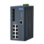 Advantech - Switch administrable 8 ports FE + 4 ports SFP, températures étendues