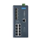 Advantech - Switch administrable 8 ports IEEE 802.3 PoE + 4 ports SFP, températures étendues