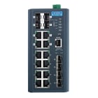 Advantech - Switch 8GE + 4SFP + 4G Redondant Combo Manageable