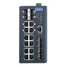 Advantech - Switch 8GE + 4SFP + 4G, Redondant Combo Manageable