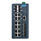Advantech - Switch 8GE + 4SFP + 4G, Redondant Combo Manageable
