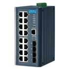 Advantech - Switch administrable 16 ports GE + 4 ports SFP combo Cuivre/SFP + T° étendue