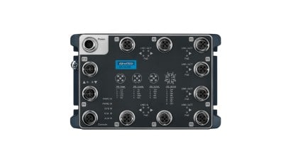 Advantech - Switch 8FE PoE + 2GE (1 bypass), LAN Manageable, EN50155, 24-110 VDC