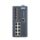 Advantech - Switch Administrable Niv 3 8 ports GbE + 4 ports Fibre SFP + T° étendue