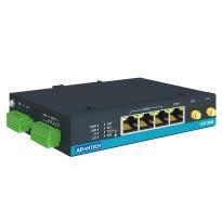 Advantech - Routeur LTE Cat 4 , 4 ETH, 1× RS232, 1× RS485,2 SIM, 1xDIO, EMEA sans ACC