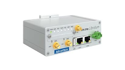 Advantech - ICR-2700-S1, EMEA, 2× ETH, USB, WiFi, Metal, EU Power Supply