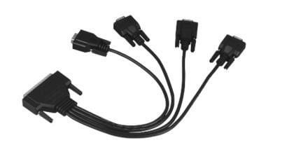 Advantech - Câble plat DB37 vers 4 x DB9, 30 cm