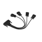 Advantech - Câble plat DB37 vers 4 x DB9, 30 cm