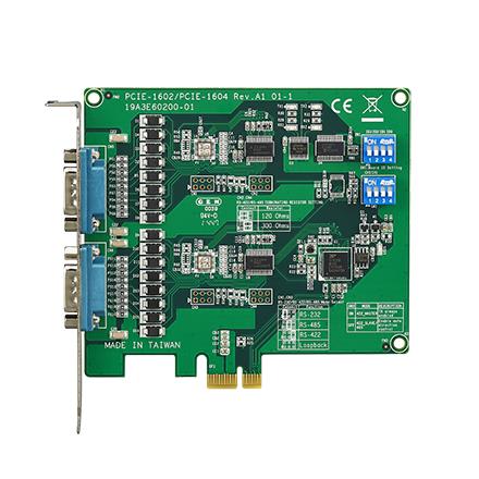 Advantech - Carte PCIe de communication 2 ports RS-232 protection électrostatique et surten