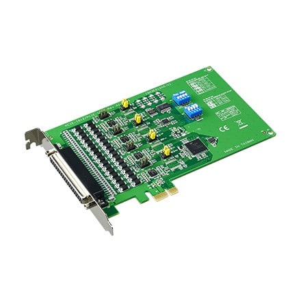 Advantech - Carte PCIe de comm., 4 ports RS-232/422/485,protection électrostatique