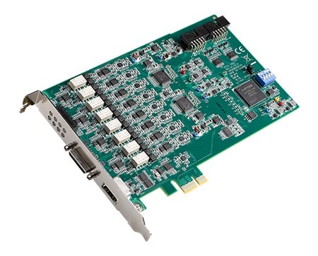 Advantech - Carte PCIE d'acquisition 8 voies de signauxdynamiques, 128 kS/s, 24 bits
