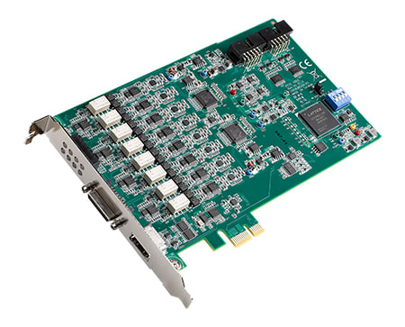 Advantech - Carte PCIE d'acquisition 8 voies de signaux dynamiques 128 kS/s 24 bits