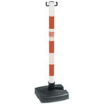Catu - Balise PVC de signalisation "SUPPORT DE CHAINE" socle à lester rouge et blanc.