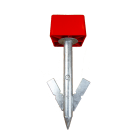 Catu - Balise PVC de signalisation avec "SANGLE ENROULABLE" socle lesté.