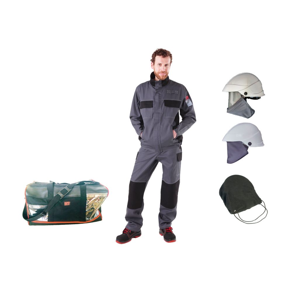 Catu - Kit protection arc flash ATPV 12cal/cm² : casque MO-180-ARC12, blouson, pant XL