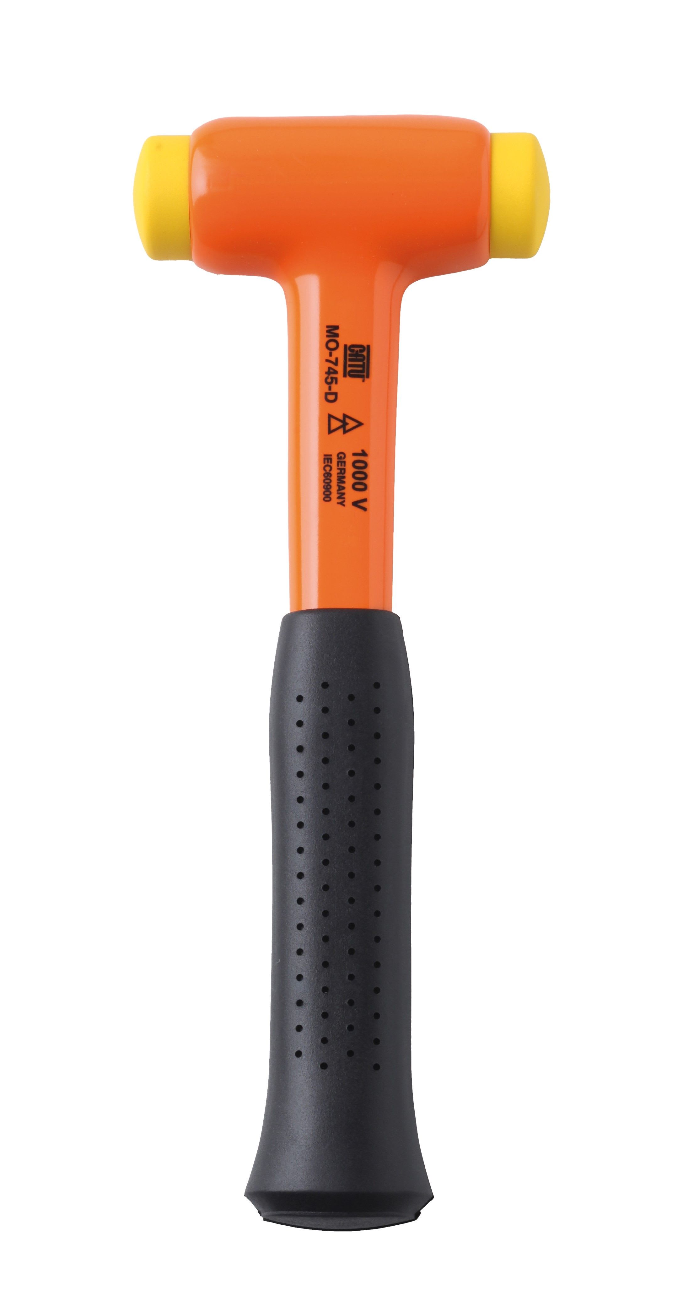 Catu - Marteau d'électricien isolé avec têtes de frappe anti-rebond Ø 35 mm. Lg 310 mm.