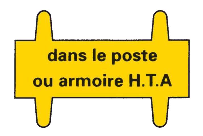 Catu - Vignette plaque reglementaire pour affiche PR-33.