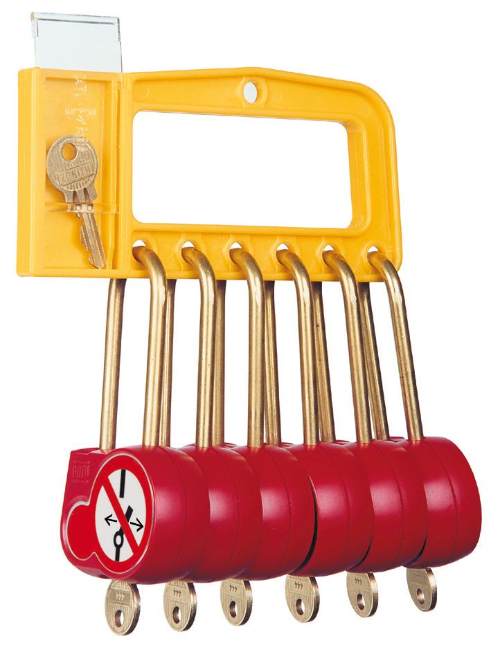 Catu - poignee 6 cadenas 50mm clé identique 222 export