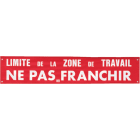 Catu - Banderole "Limite de la zone de Travail".
