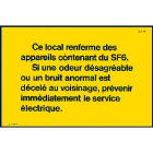 Catu - Affiche Alumétal SF6. Aluminium. 350 x 250 mm.