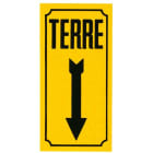Catu - Plaque alumetal de signalisation "TERRE" 200 x 100 mm.