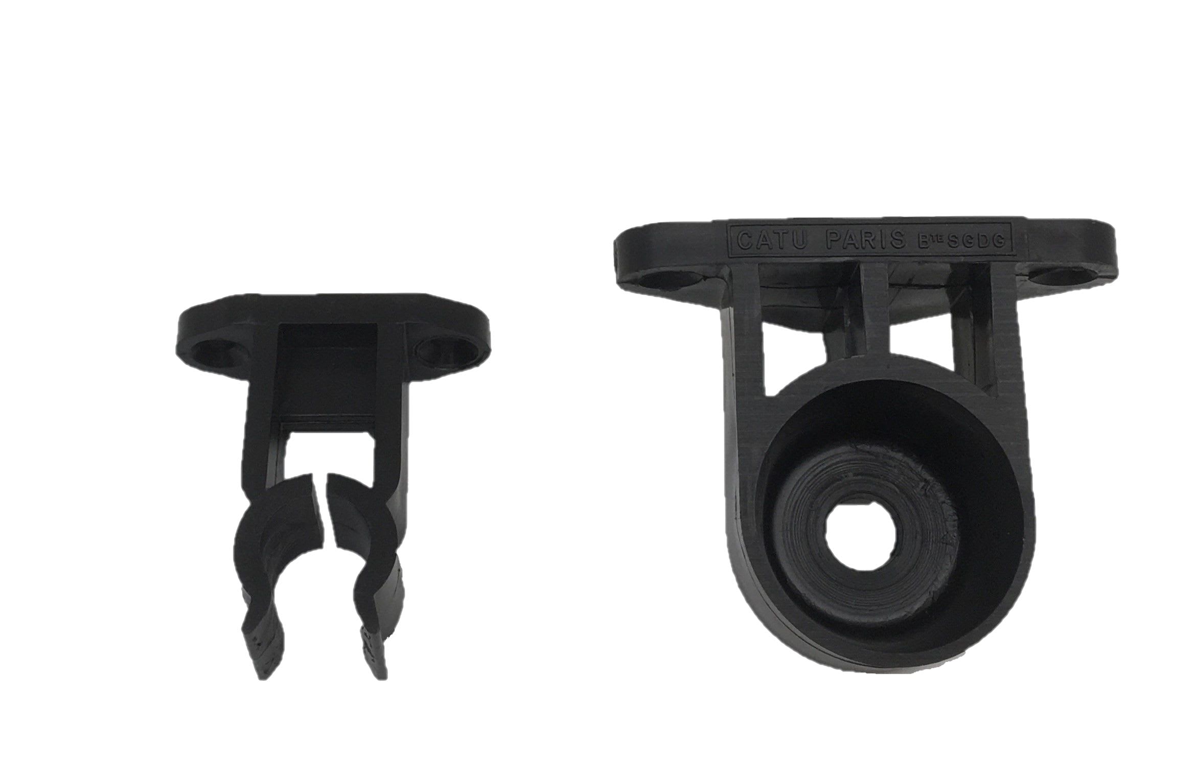 Catu - Support mural de perche diam 16-20 mm, plastique semi-rigide.