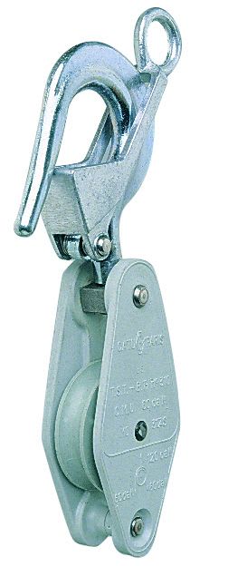 Catu - Poulie isolante pour corde de service, pour travail en hauteur avec harnais
