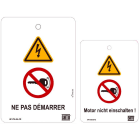 Catu - lot 5 affiches signalisation "ne pas demarrer"