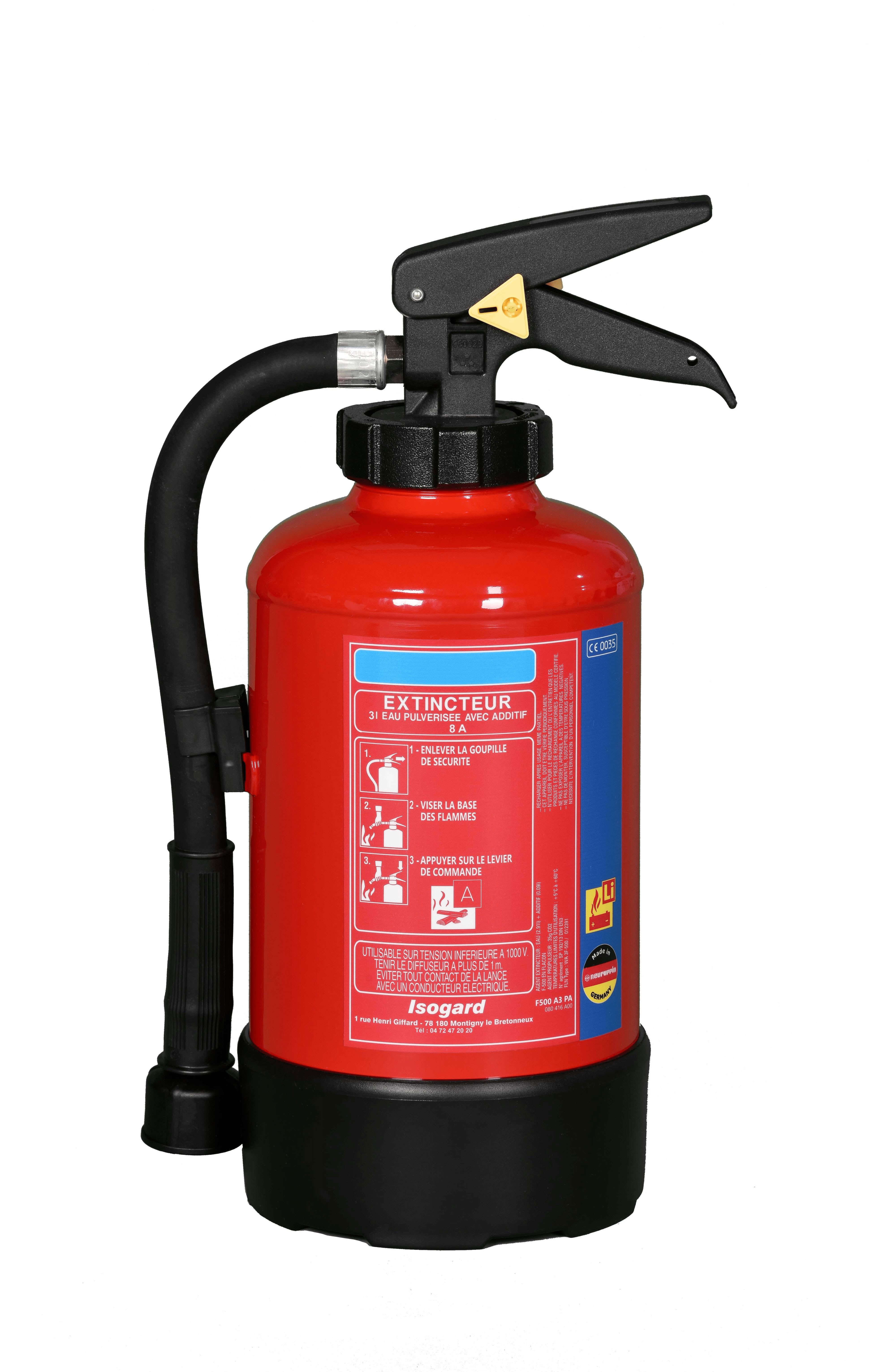 Catu - extincteur lit-ion 3kg pour les batteries