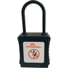 Catu - cadenas plastique noir anse nylon 4mm clé identique A6