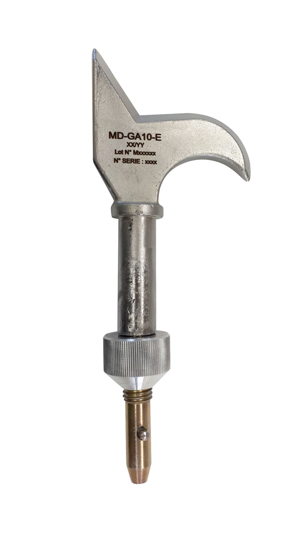 Catu - Tête de gaffe en acier inox, embout baïonnette