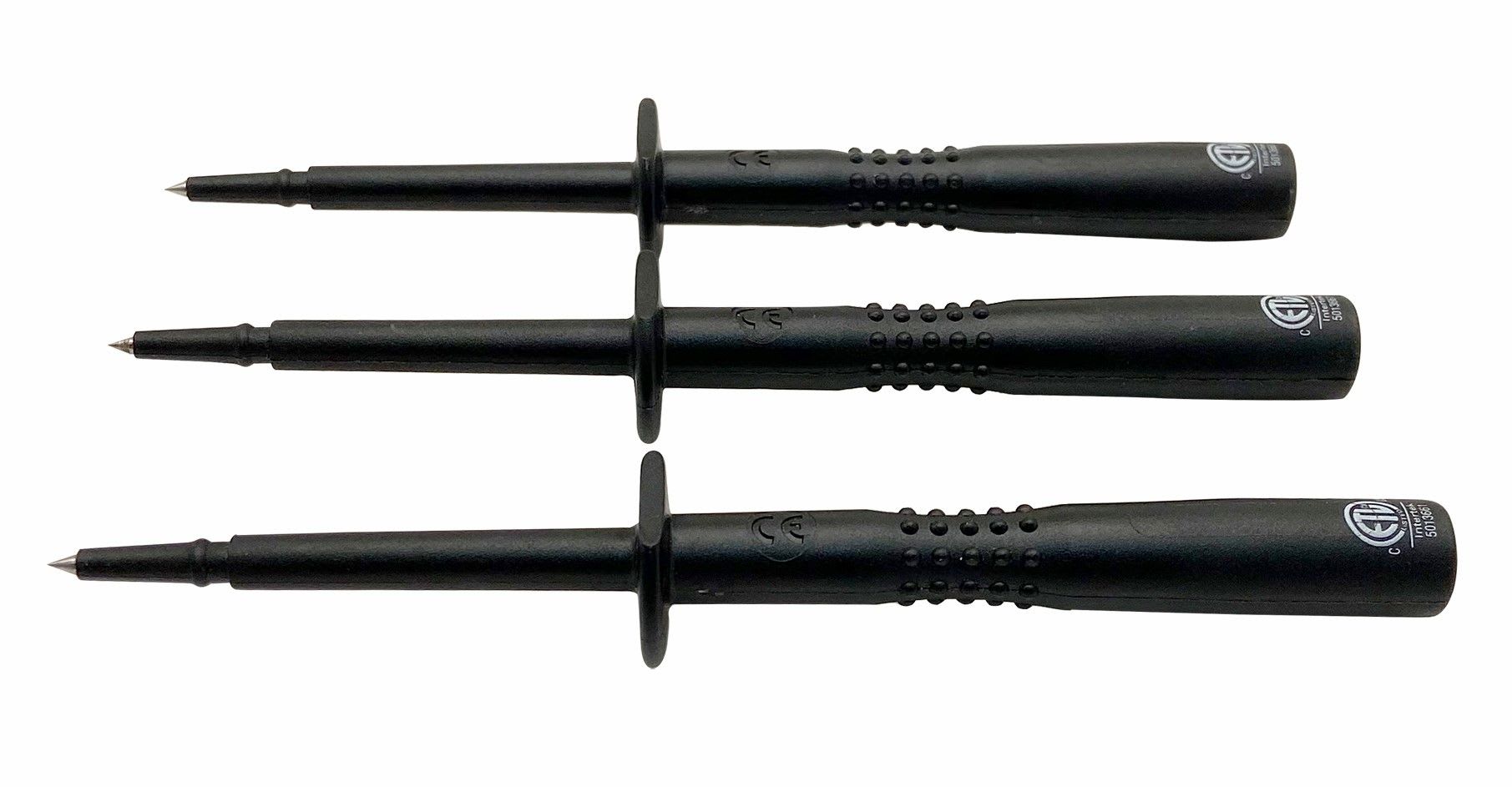 Catu - Jeu de 3 pointes de touche IP2X noires pour appareil de mesure