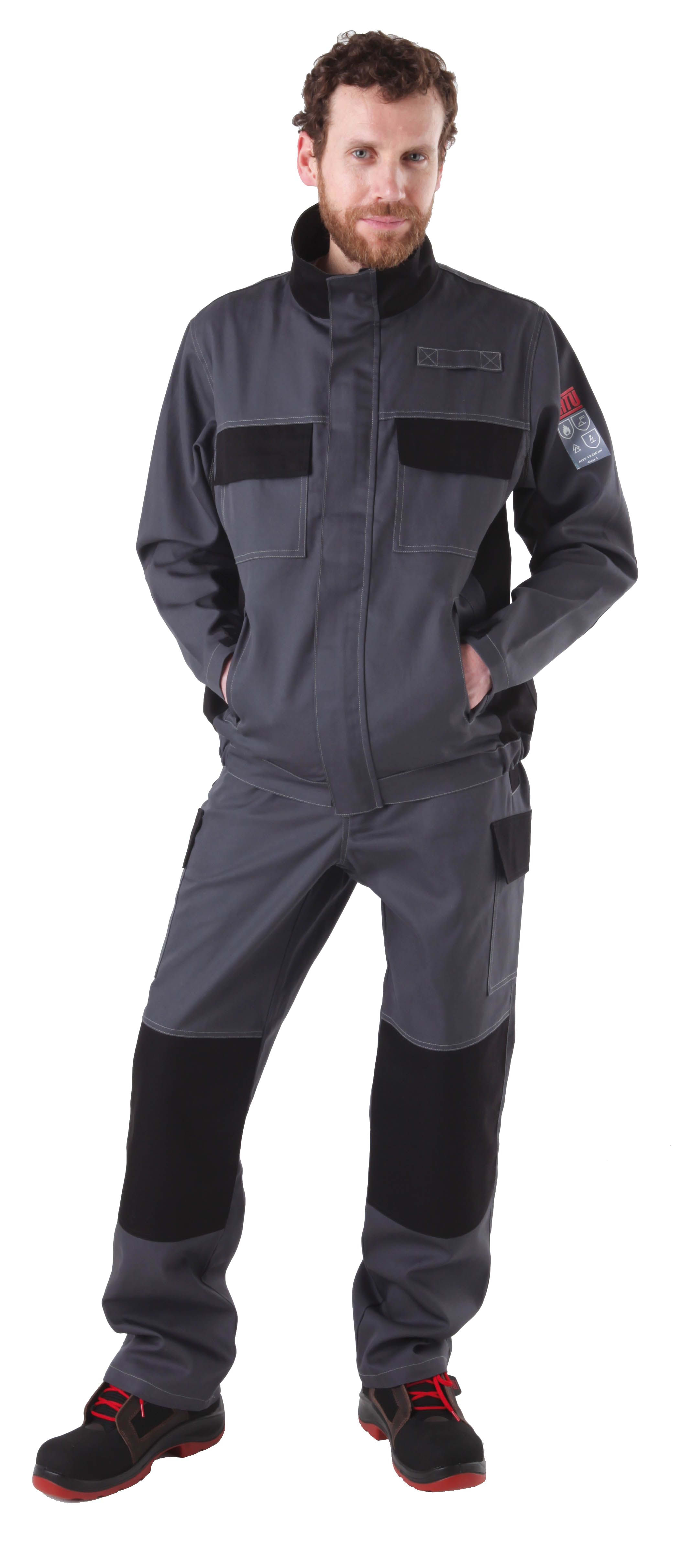 Catu - blouson 12cal/cm² gris/noir non feu soudure AS-xs