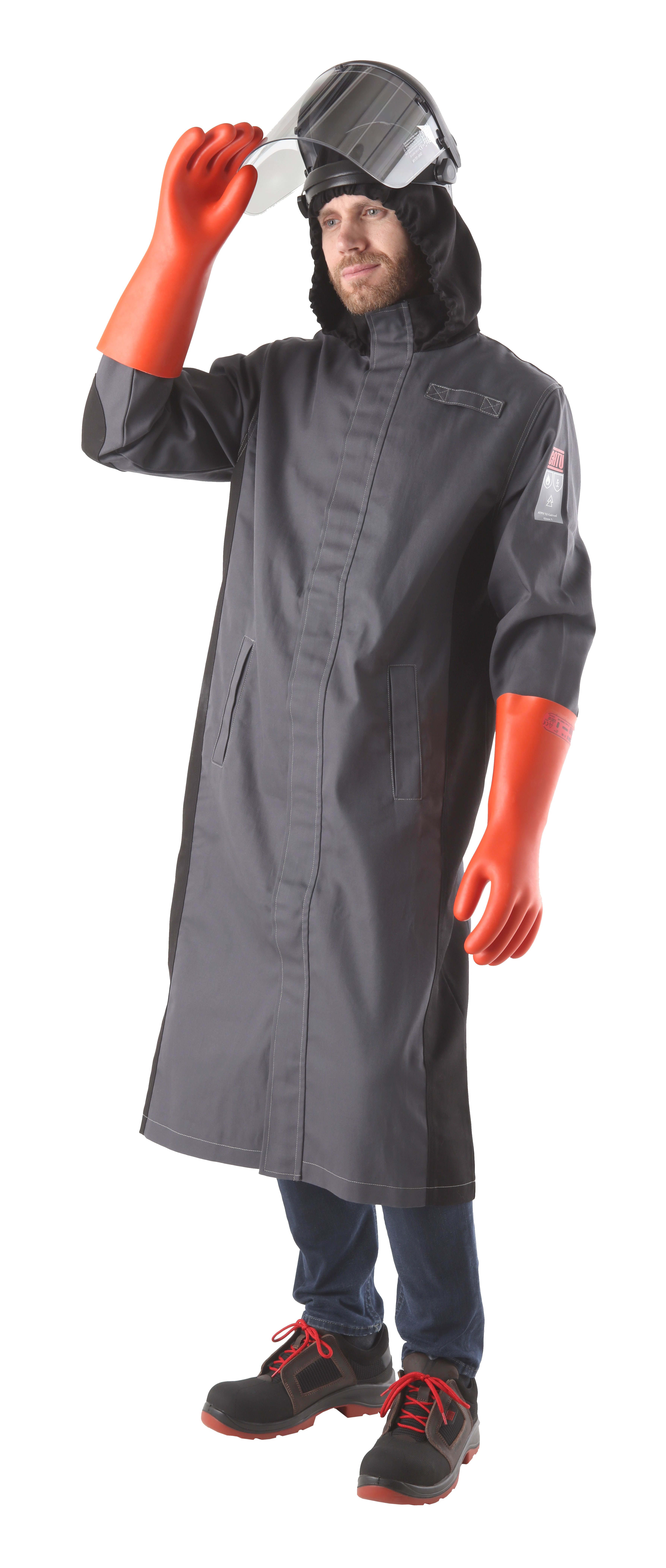 Catu - veste manoeuvre 12cal/cm² gris/noir non feu AS-xl/2xl