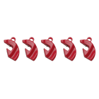Catu - Lot de 5 condamnateurs pour disjoncteurs en plastique rouge.