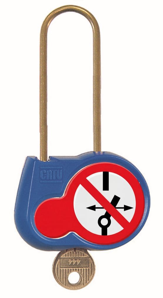 Catu - cadenas bleu 70mm d.4mm clé identique 111