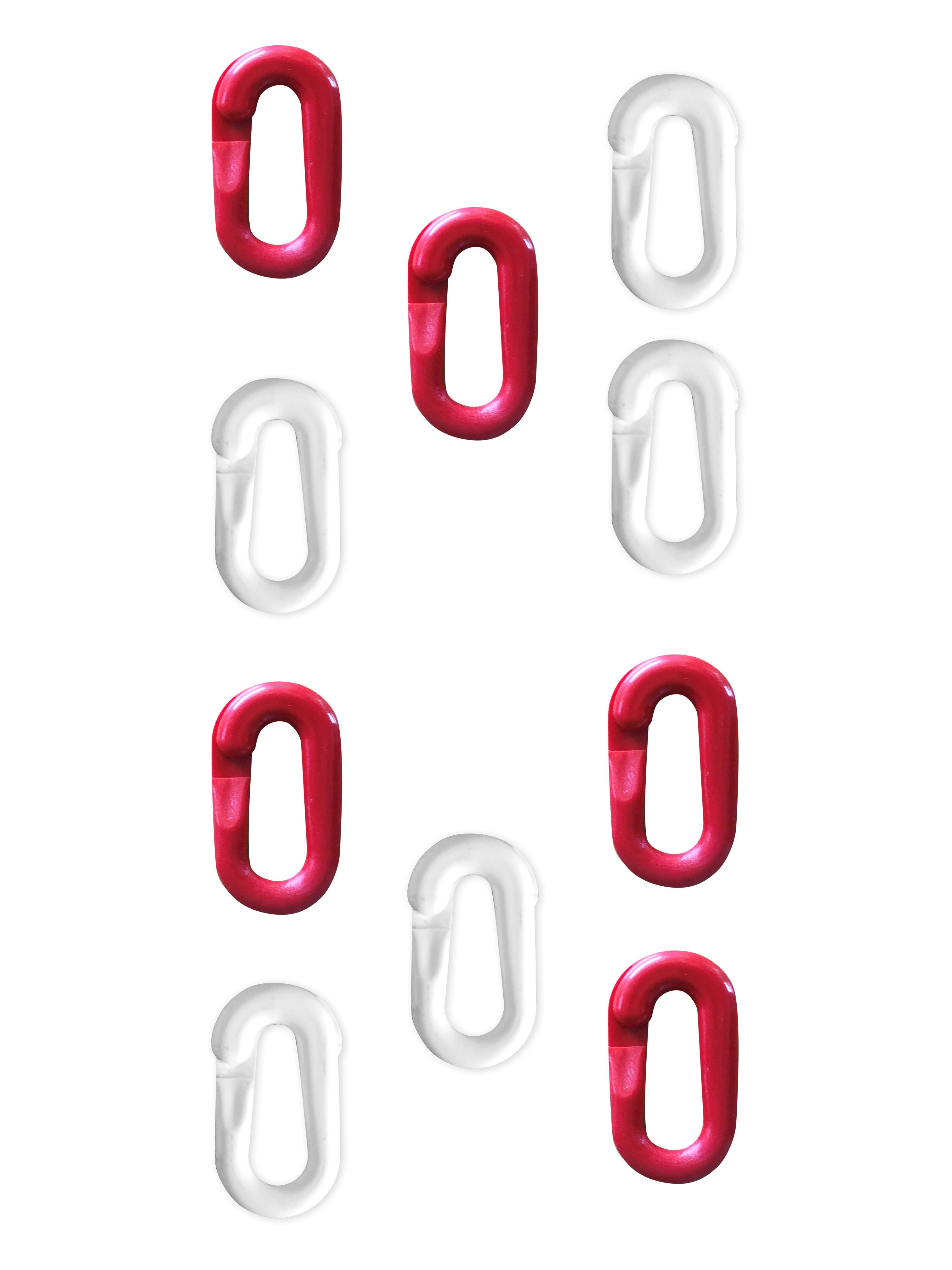 Catu - Balise de signalisation support de chaine pliante rouge et blanche.