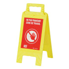Catu - Balise de signalisation pliante "NE PAS FRANCHIR ZONE DE TRAVAIL".