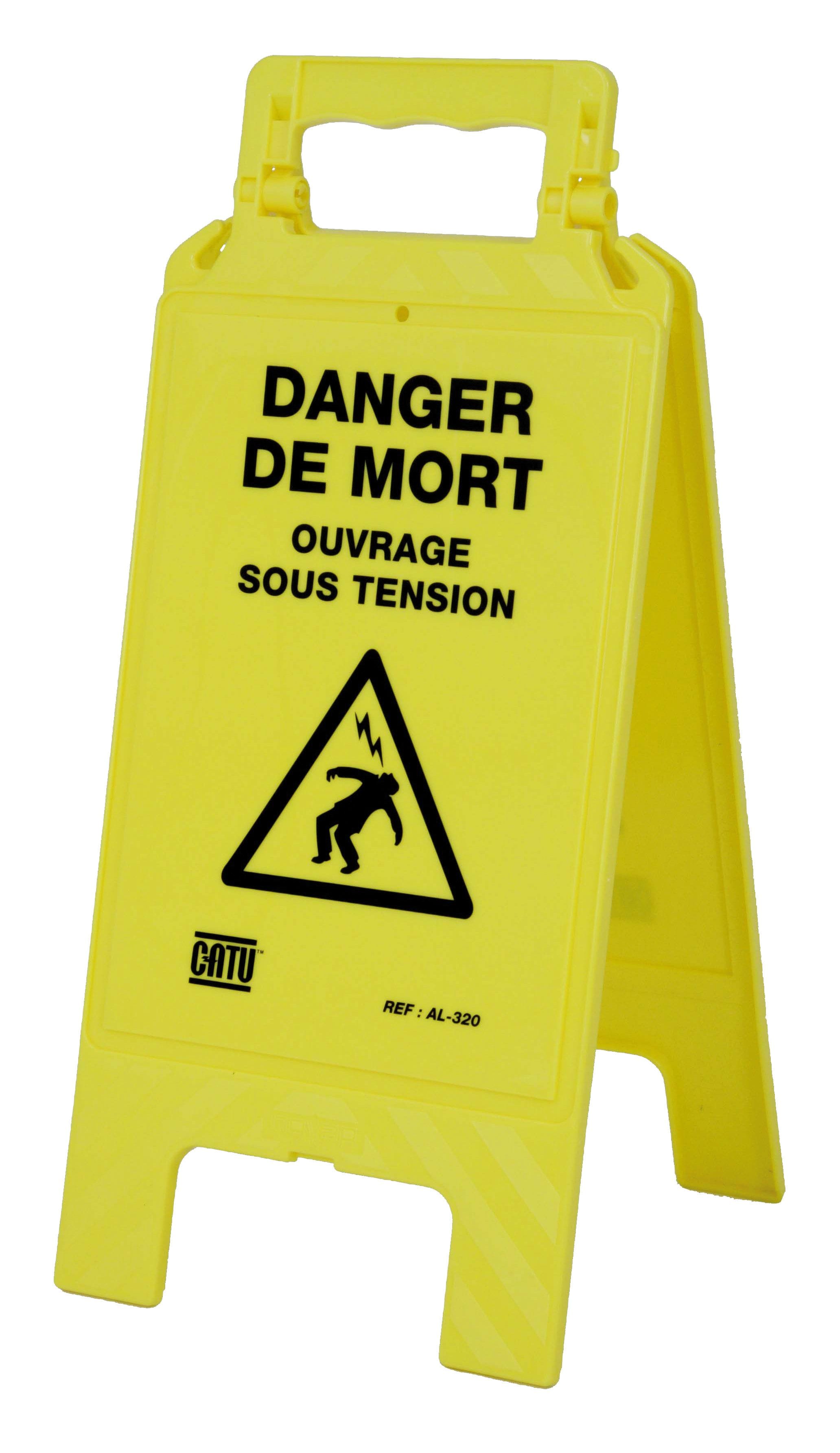 Catu - Balise de signalisation pliante "DANGER DE MORT".