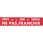 Catu - Banderole "Limite de la zone de Travail".