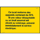 Catu - Affiche Alumétal  SF6. Aluminium. 350 x 250 mm.