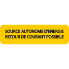 Catu - Affiche Alumétal d'avertissement"SOURCE...COURANTPOSSIBLE".