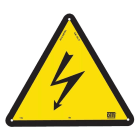 Catu - Affiche Alumétal de signalisation "ÉCLAIR" 100 mm.
