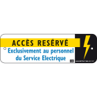 Catu - Affiche Alumétal de signalisation "ACCES RESERVÉ" 200 x 60 mm.